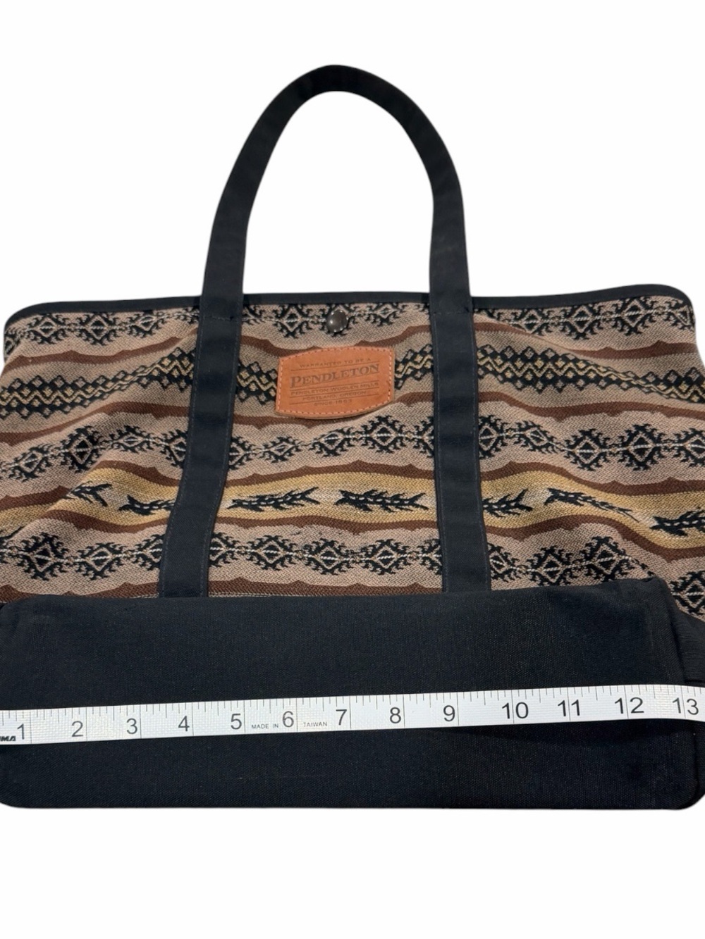 Pendleton Woolen Mills Southwestern Pattern Tote Bag USA Made - Picture 8 of 10